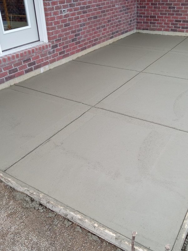 Concrete patio